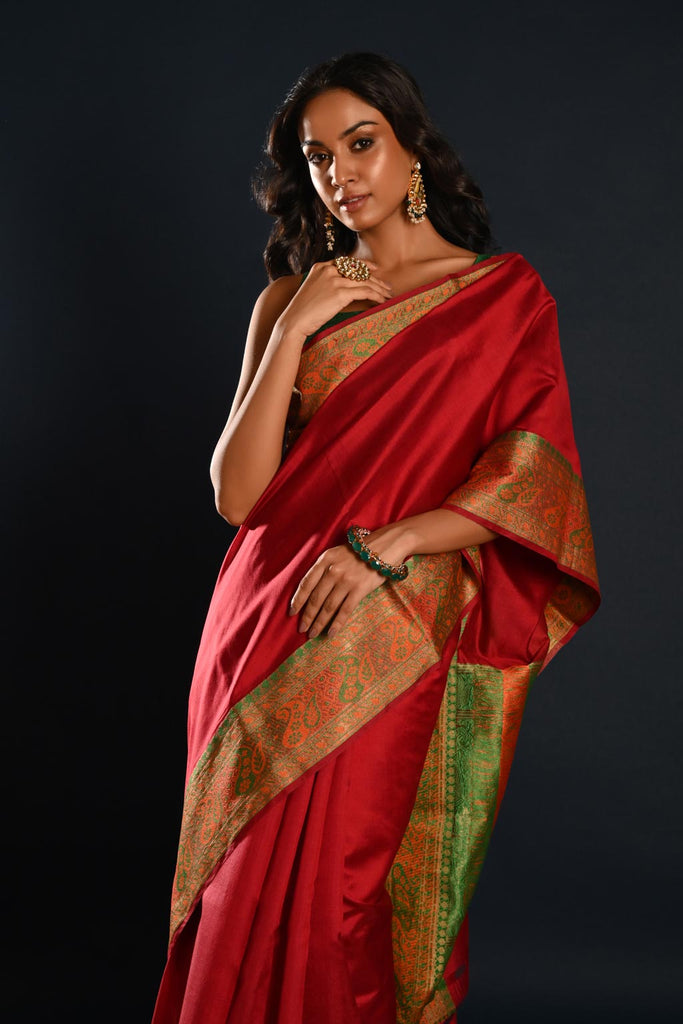 fcity.in - Khunkhan Sarees Womens Cotton Saree 6 Yards With Blouse Piece 100